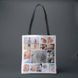 Tote Bag Collage photo unique personnalisé<br><div class="desc">collage photo personnalisé tout sur papier sac de Ricaso - disponible en différents styles et tailles</div>
