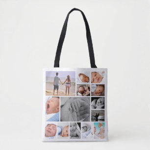 Tote Bag Collage photo unique personnalisé