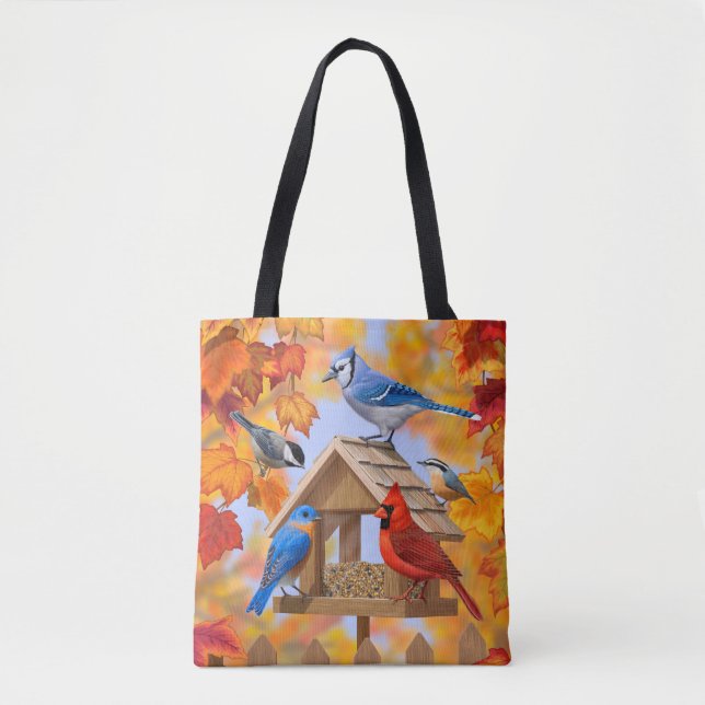Tote Bag Collecte d'oiseaux d'automne (Devant)