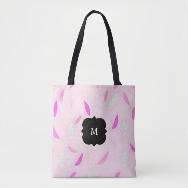 Tote Bag Collection Bohème de plumes tendance de luxe (Devant)