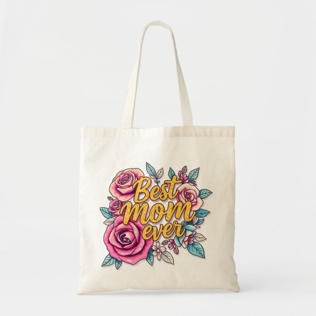 Tote Bag Collection Cadeau Floral Moderne (Devant)