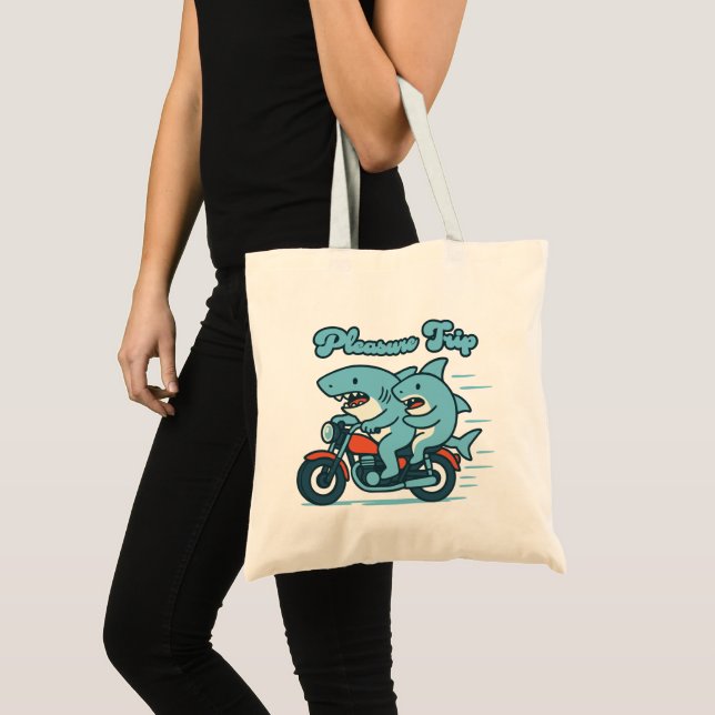 Tote Bag Collection de caricatures de requin pour le plaisi (Devant (produit))