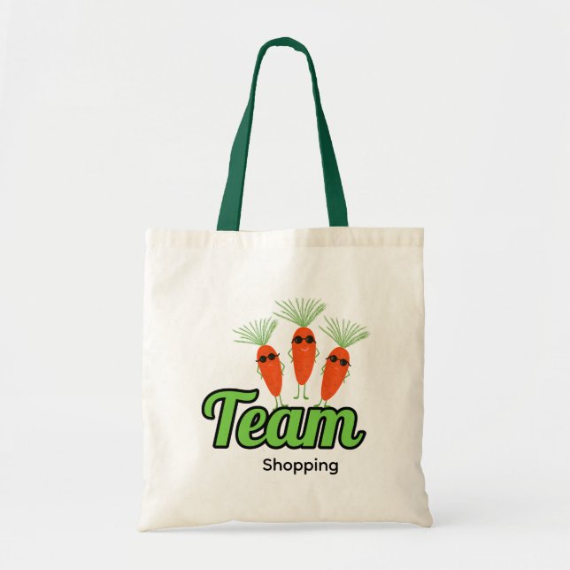 Tote Bag Collection de carottes cool (Devant)