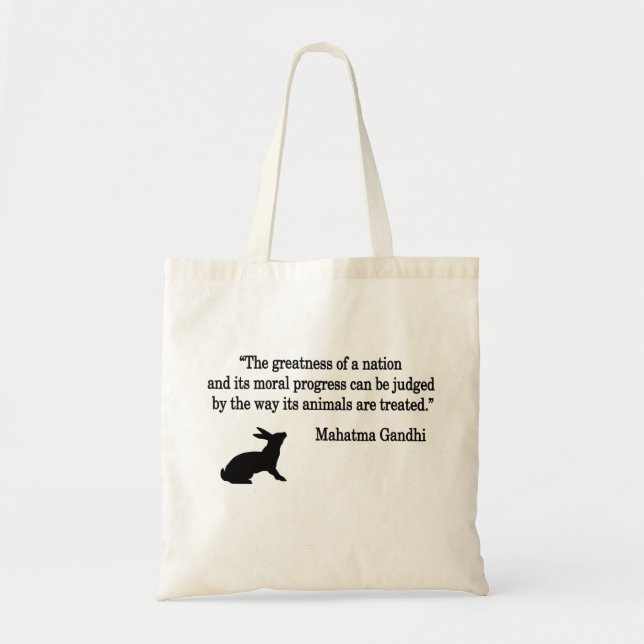 Tote Bag Collection de devis Mahatma Gandhi (Devant)