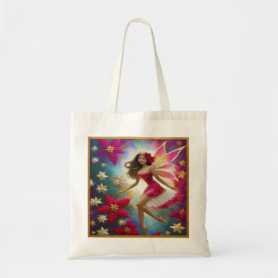 Tote Bag Collection de fées de Noël - Cheveux Brown légers