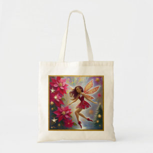 Tote Bag Collection de fées de Noël - Cheveux d'Auburn
