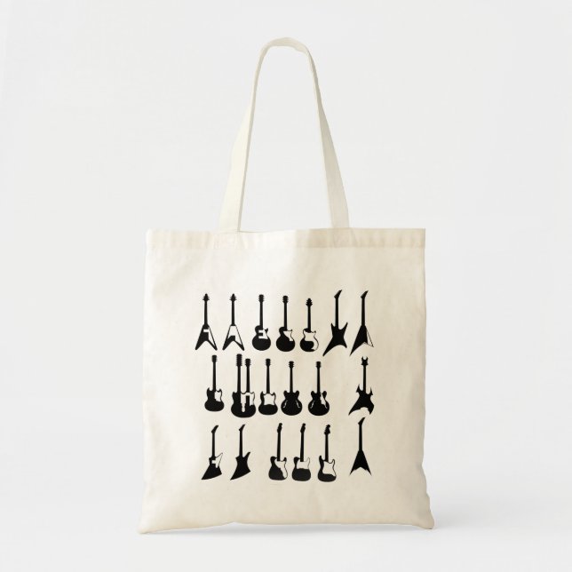 Tote Bag Collection de guitare (Devant)