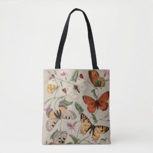 Tote Bag Collection de la papillon Moth Nature Dessin