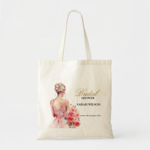 Tote Bag Collection de Mariage d'aquarelle Rose Floral