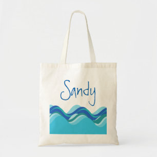 Tote Bag Collection de plage : Vague nommée faite sur