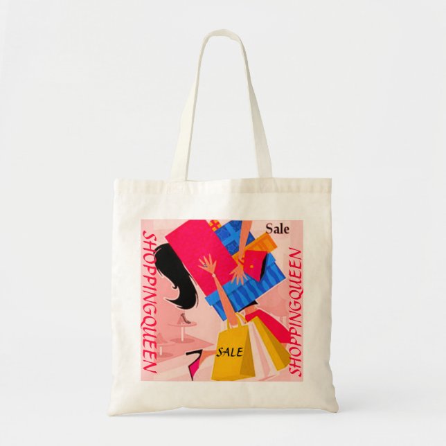 TOTE BAG COLLECTION DE REINE D'ACHATS (Devant)