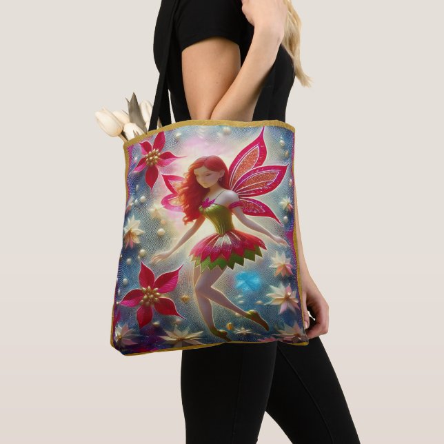 Tote Bag Collection Fée de Noël - Cheveux Rouges (De près)