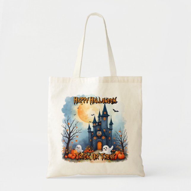 Tote Bag Collection Halloween Mignonne et Tendance (Devant)