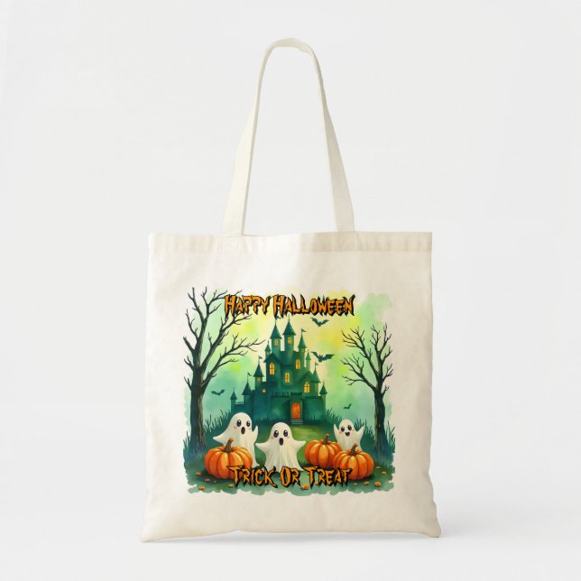Tote Bag Collection Halloween Populaire Mignonne Épouvantab (Devant)