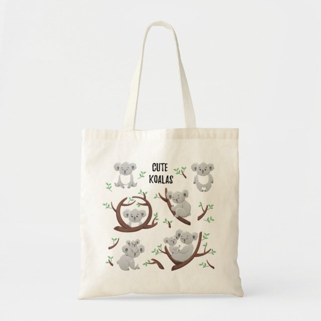 Tote Bag collection koala ours koala Cool , Soutien Austral (Devant)