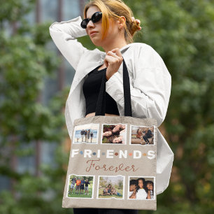 Tote Bag Collection photo moderne Beige Friends Forever