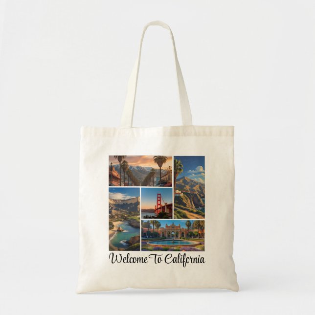 Tote Bag Collection photo personnalisée California City (Devant)