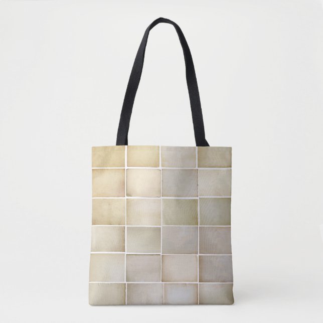 Tote Bag Collection vintage : vieux jeu de papier. (Devant)