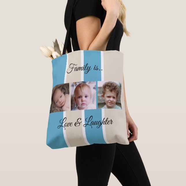 Tote Bag Coller ajouter vos propres photos personnalisées b (De près)