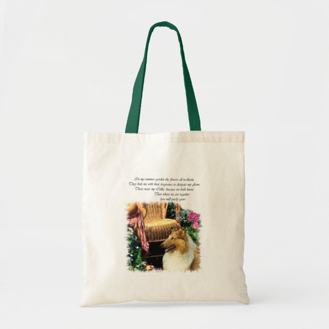 Tote Bag Collie Art Cadeaux Rough Sable (Devant)