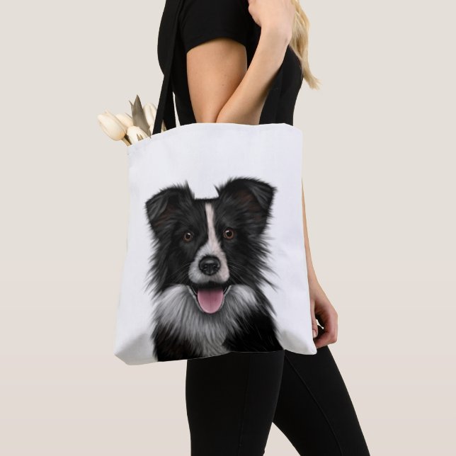 Tote Bag Collie frontalière - Chien de mouton (De près)