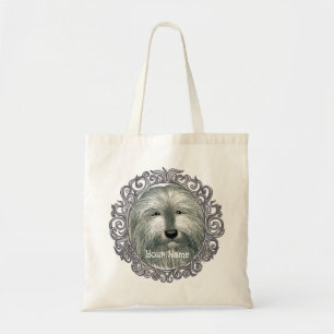 Tote Bag Collie orné