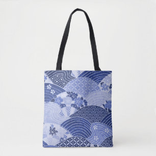 Tote Bag Collines et rivières japonaises vintage
