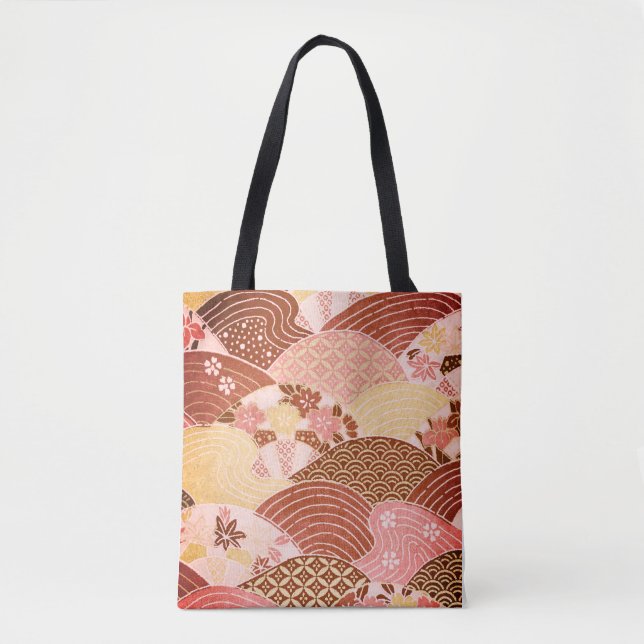 Tote Bag Collines et rivières vintages du Japon (Devant)