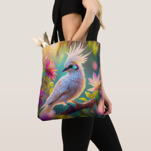 Tote Bag Colombe fantaisiste à plumage juvénile crêté