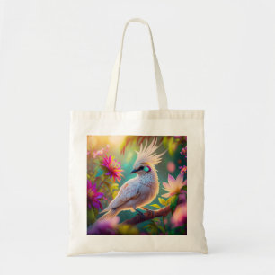Tote Bag Colombe fantaisiste à plumage juvénile crêté