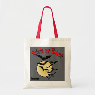 Tote Bag Colonie des chauves-souris et Pleine lune de bonbo