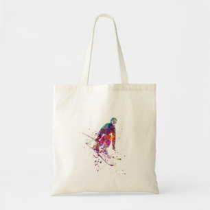 Tote Bag color d'eau skier