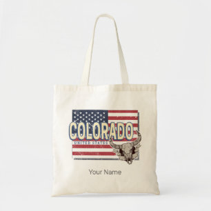 Tote Bag Colorado États-Unis Retro State Map Vintage USA