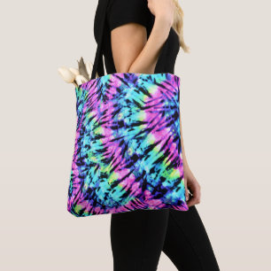 Tote Bag Coloré Retro Cravate-Dye