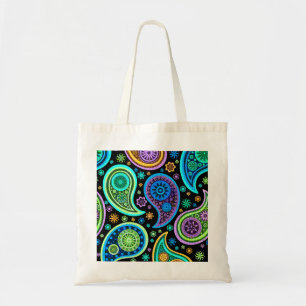 Tote Bag Coloré Retro Paisley Motif2.0