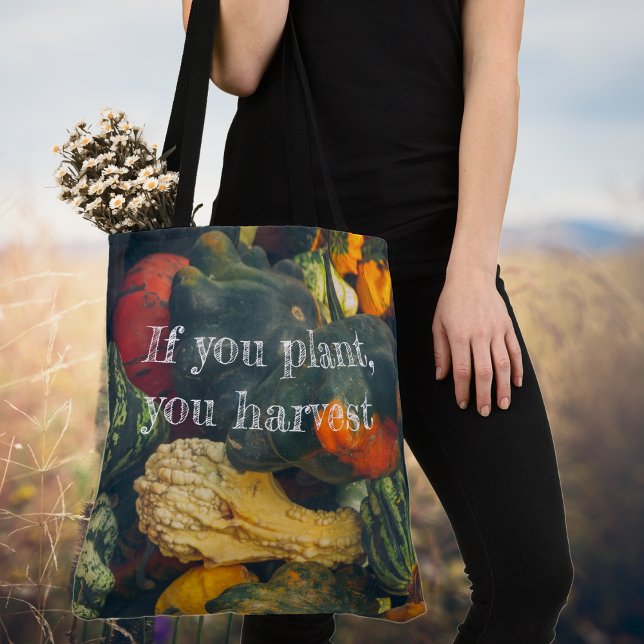 Tote Bag Coloré squash d'automne et citrouille (Créateur téléchargé)