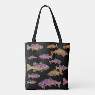 Tote Bag COLORÉ TROUPES EN COULEUR Noir