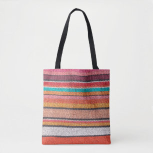Tote Bag Colorée mexicaine, style péruvien surface de tap