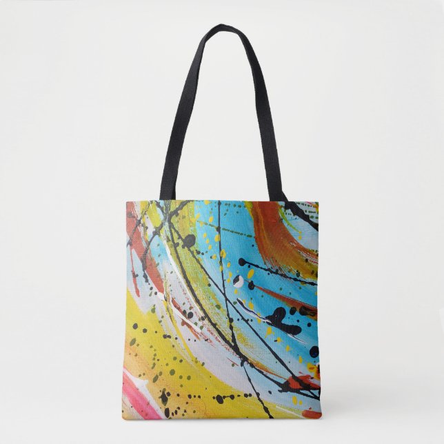 Tote Bag Colorful Abstract Modern Unique (Devant)