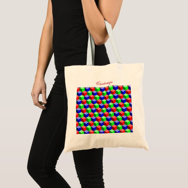 Tote Bag Colorful Building Block Thunder_Cove (Devant (produit))