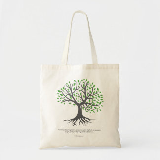 Tote Bag Colossiens 2:7 - Enracinés et construits