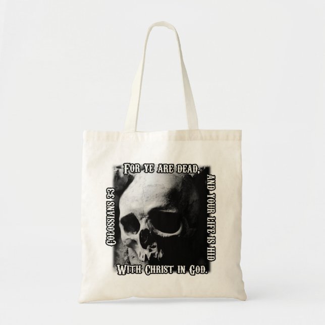 Tote Bag Colossiens 3:3 (Devant)
