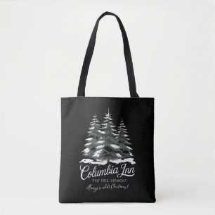 Tote Bag Columbia Inn Pine Tree Vermont Un Noël Blanc