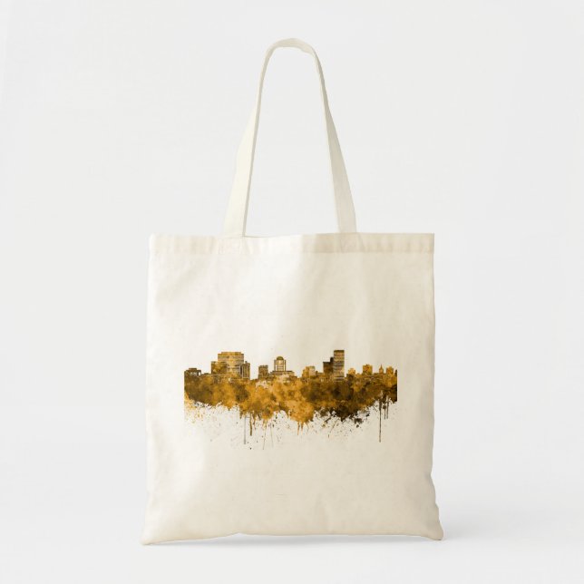 Tote Bag Columbia, skyline SC en aquarelle (Devant)