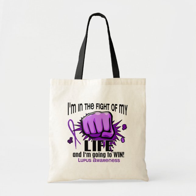 Tote Bag Combat de mon lupus de la vie 2 (Devant)