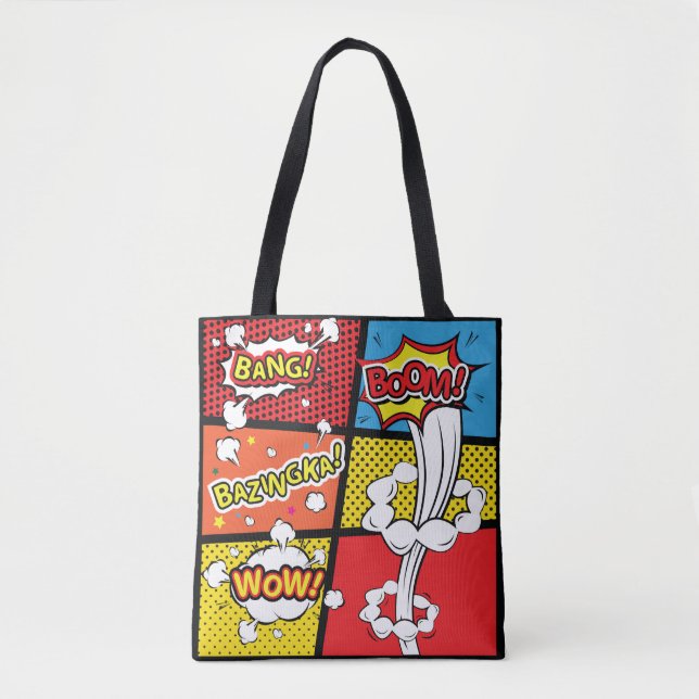 Tote Bag Comic pop art (Devant)