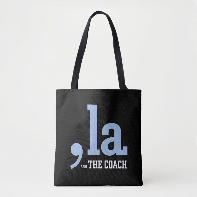 Tote Bag Comma La Kamala Harris Tim Walz Coach 2024 (Devant)