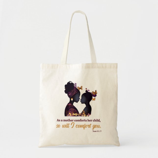 Tote Bag Comme la mère réconforte son enfant (Devant)