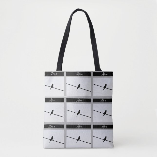 Tote Bag Comme un oiseau sur un fil - Leonard Cohen (Devant)