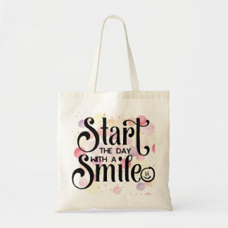 Tote Bag Commencez la journée avec un sourire